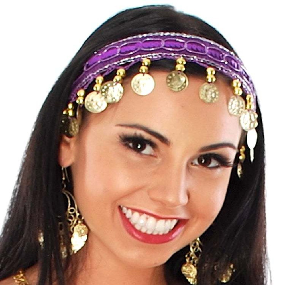 Ethnic Fashion India - Modna plastikowa opaska do włosów, wielokolorowa