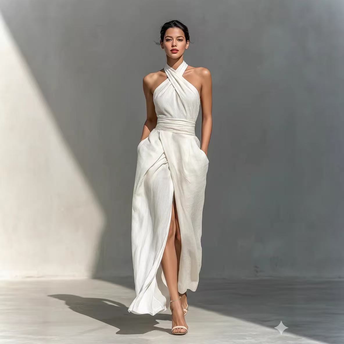Elegancka, jednolita sukienka  – Ethnic Fashion Design recenzja i cena